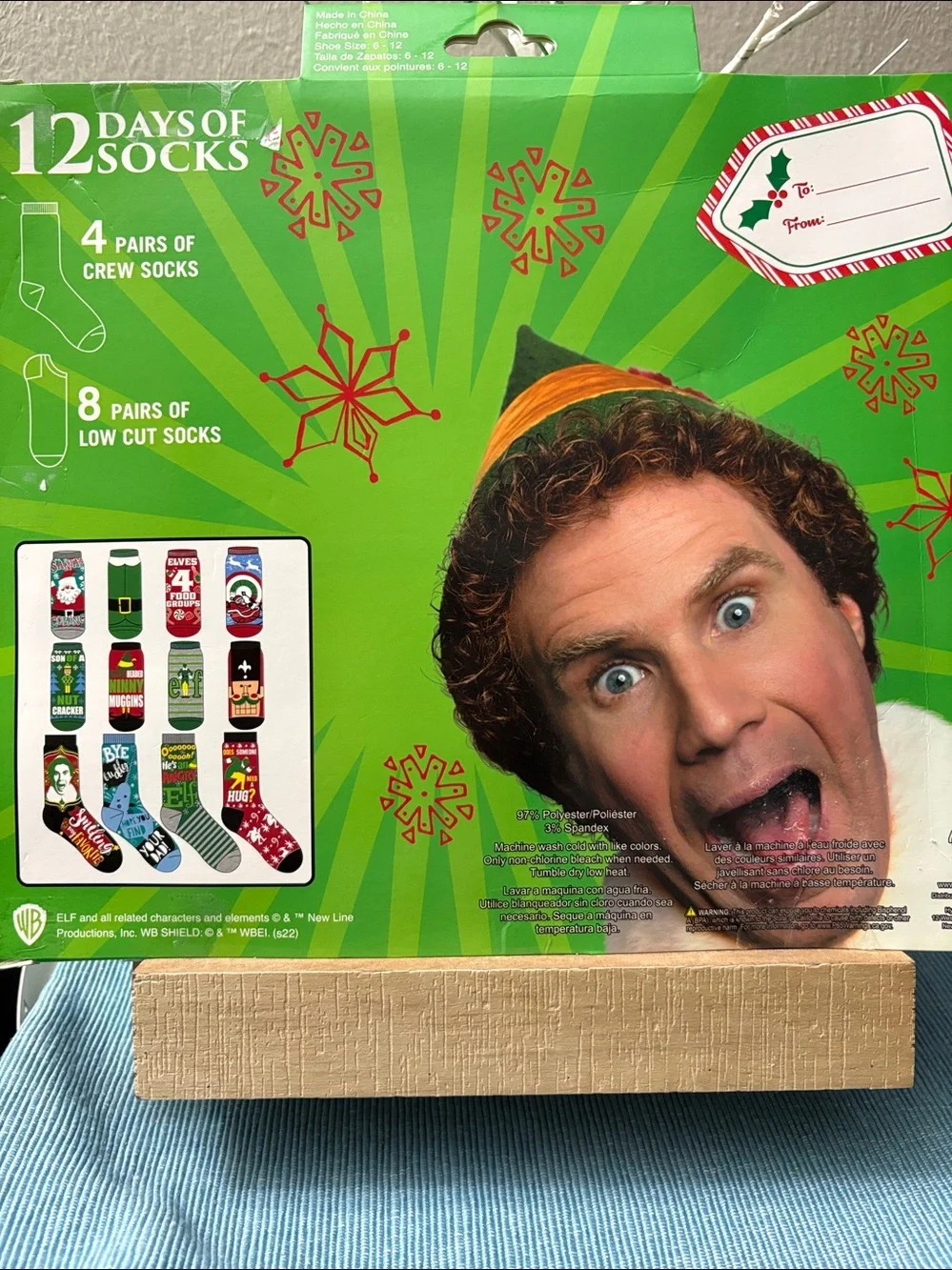 Elf Son of a Nutcracker! Men's Holiday Socks - Green